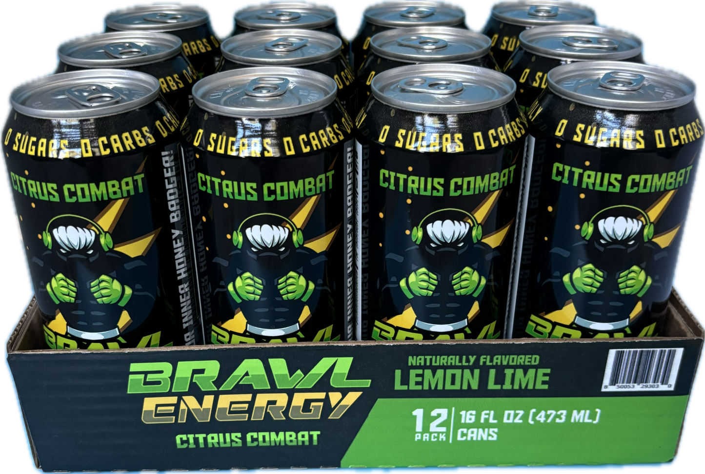 Brawl Energy Citrus Combat 12-pack 16oz